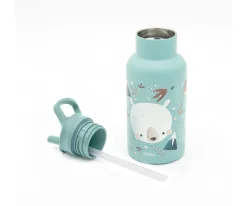 Botella Térmica con Pajita Oso Polar 350ml