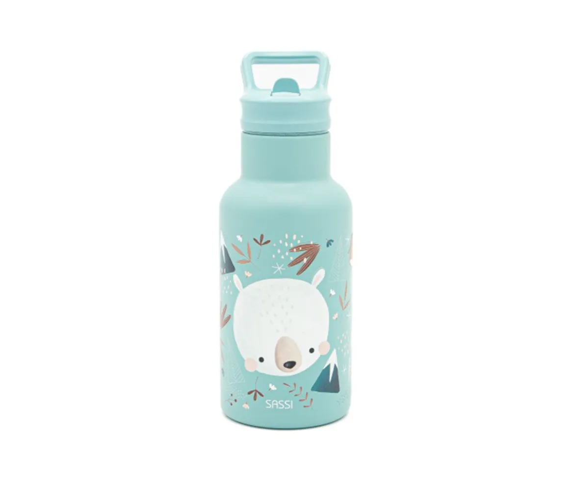 Botella Térmica con Pajita Oso Polar 350ml