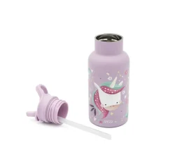Botella Térmica con Pajita Unicornio 350ml