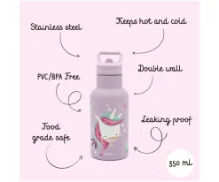 Botella Térmica con Pajita Unicornio 350ml