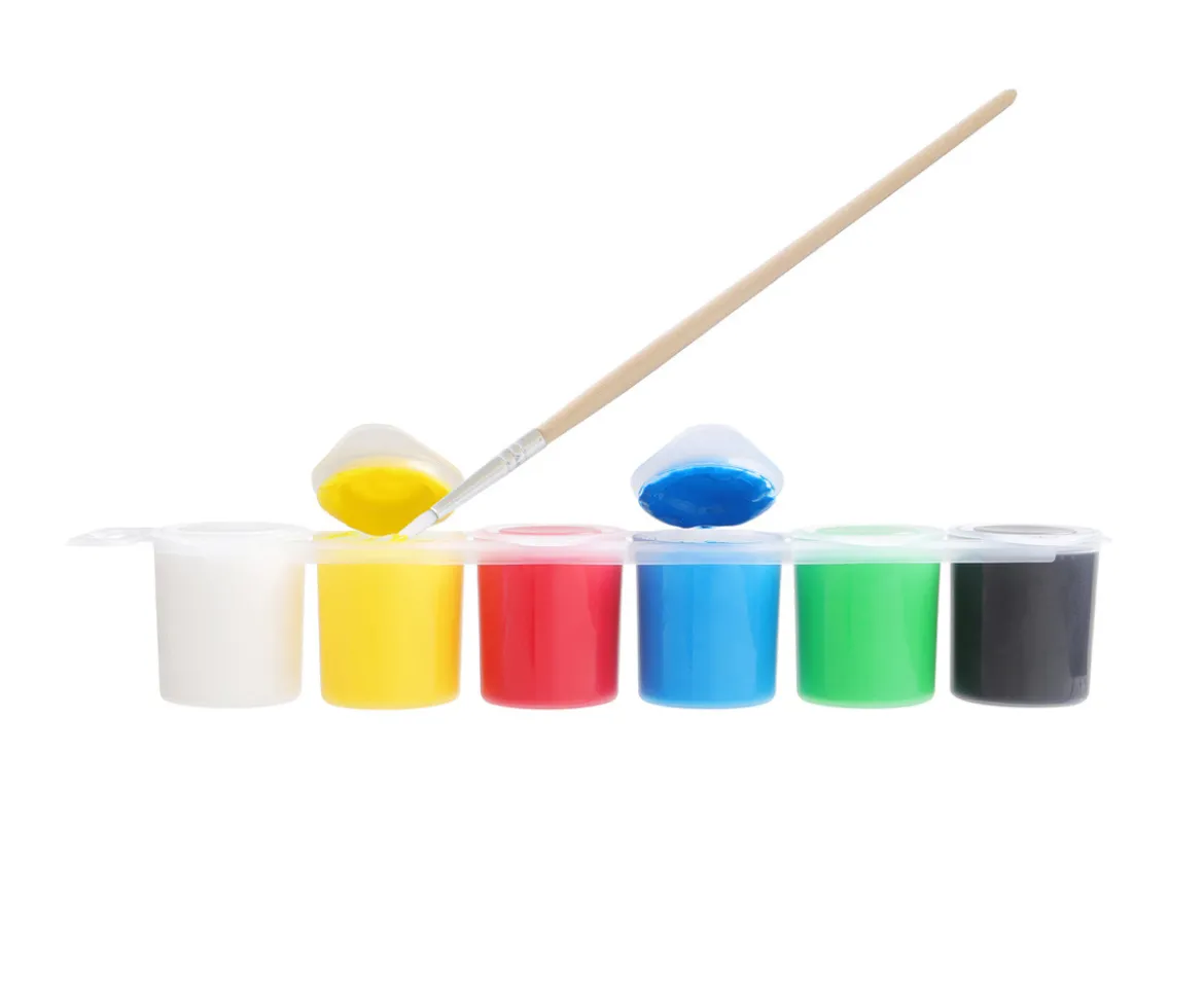 6 Botes de Témperas Basic 25ml