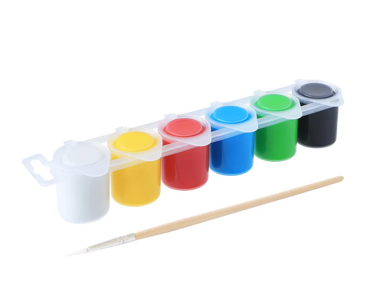 6 Botes de Témperas Basic 25ml