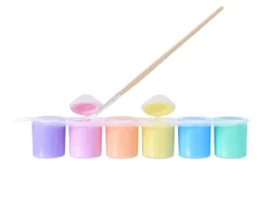 6 Botes de Témperas Pastel 25ml