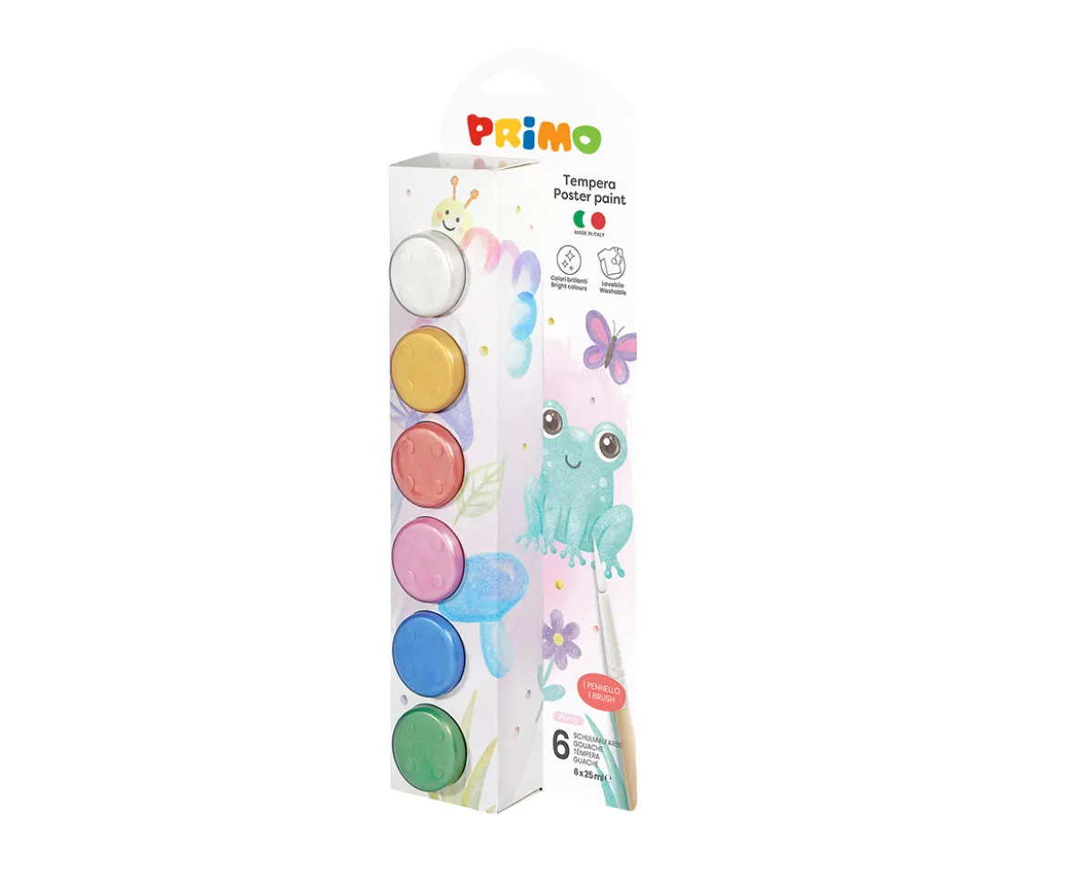 6 Botes de Témperas Pearl 25ml