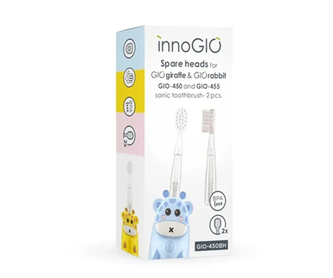 2 Cabezales de Repuesto para Cepillos de Dientes InnoGIO