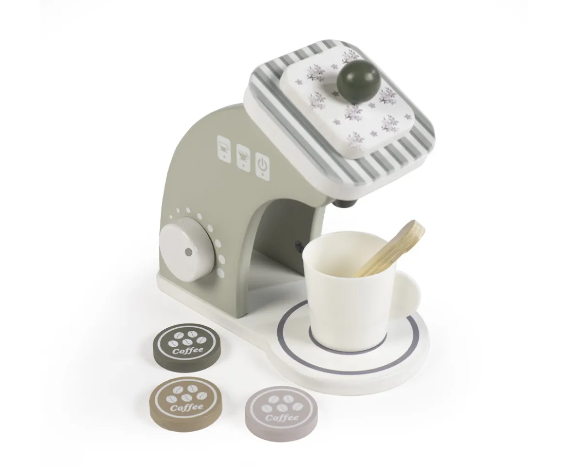 Cafetera Madera Botton