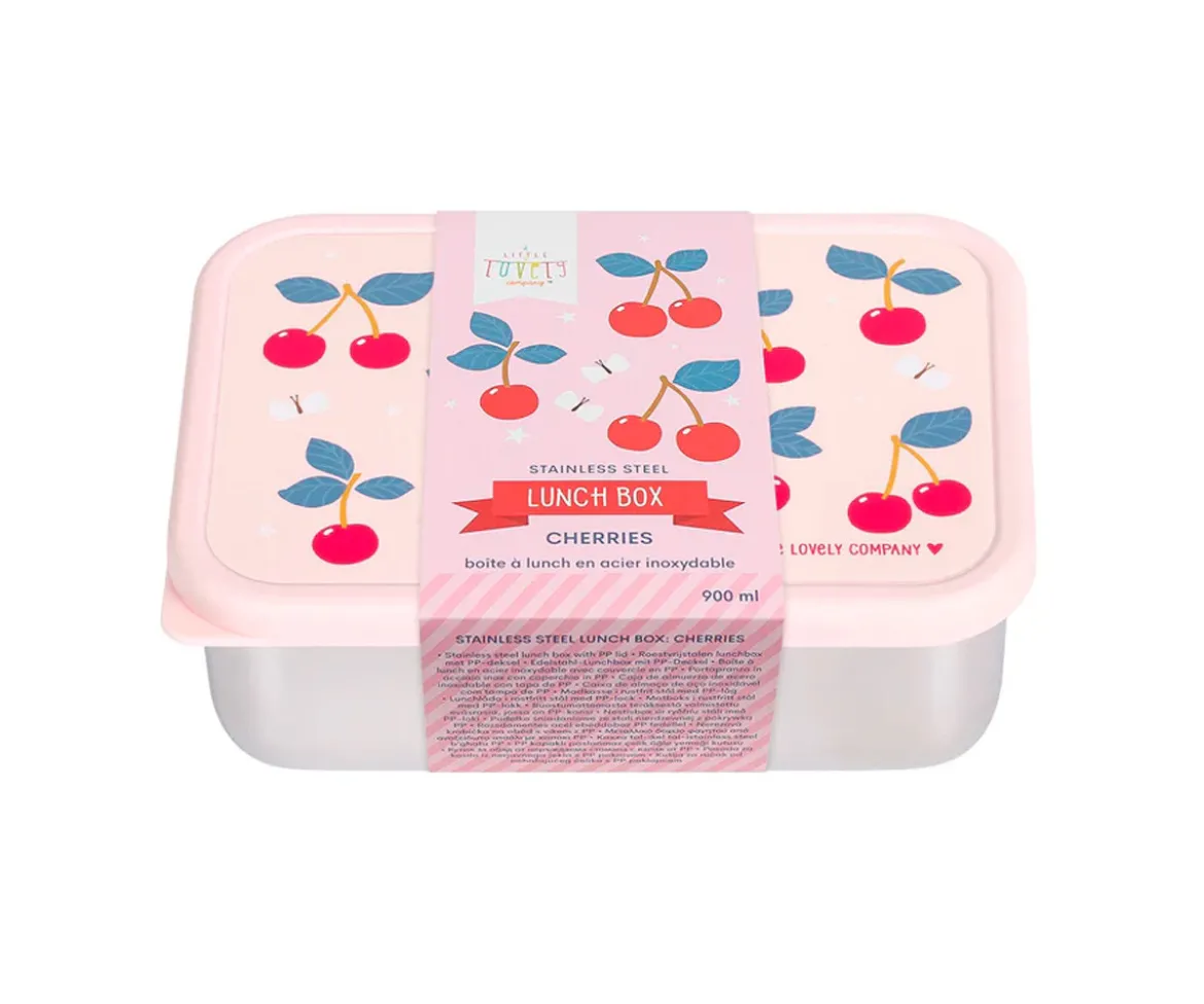 Caja Almuerzo Acero Cherries
