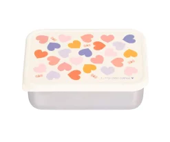 Caja Almuerzo Acero Corazones