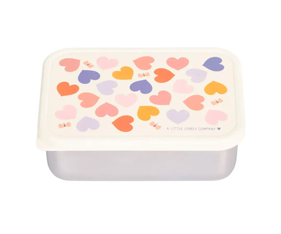Caja Almuerzo Acero Corazones