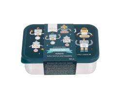Caja Almuerzo Acero Robots