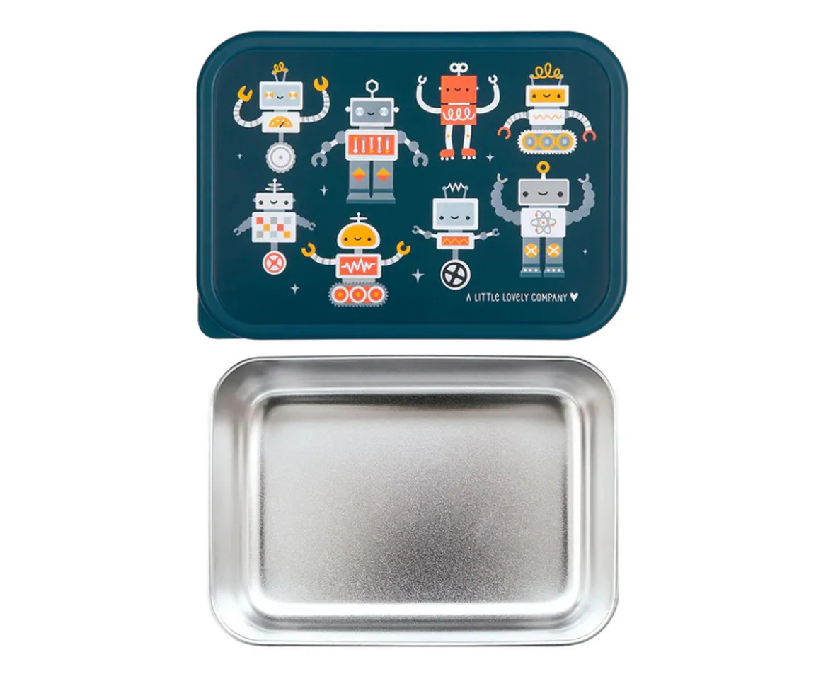 Caja Almuerzo Acero Robots