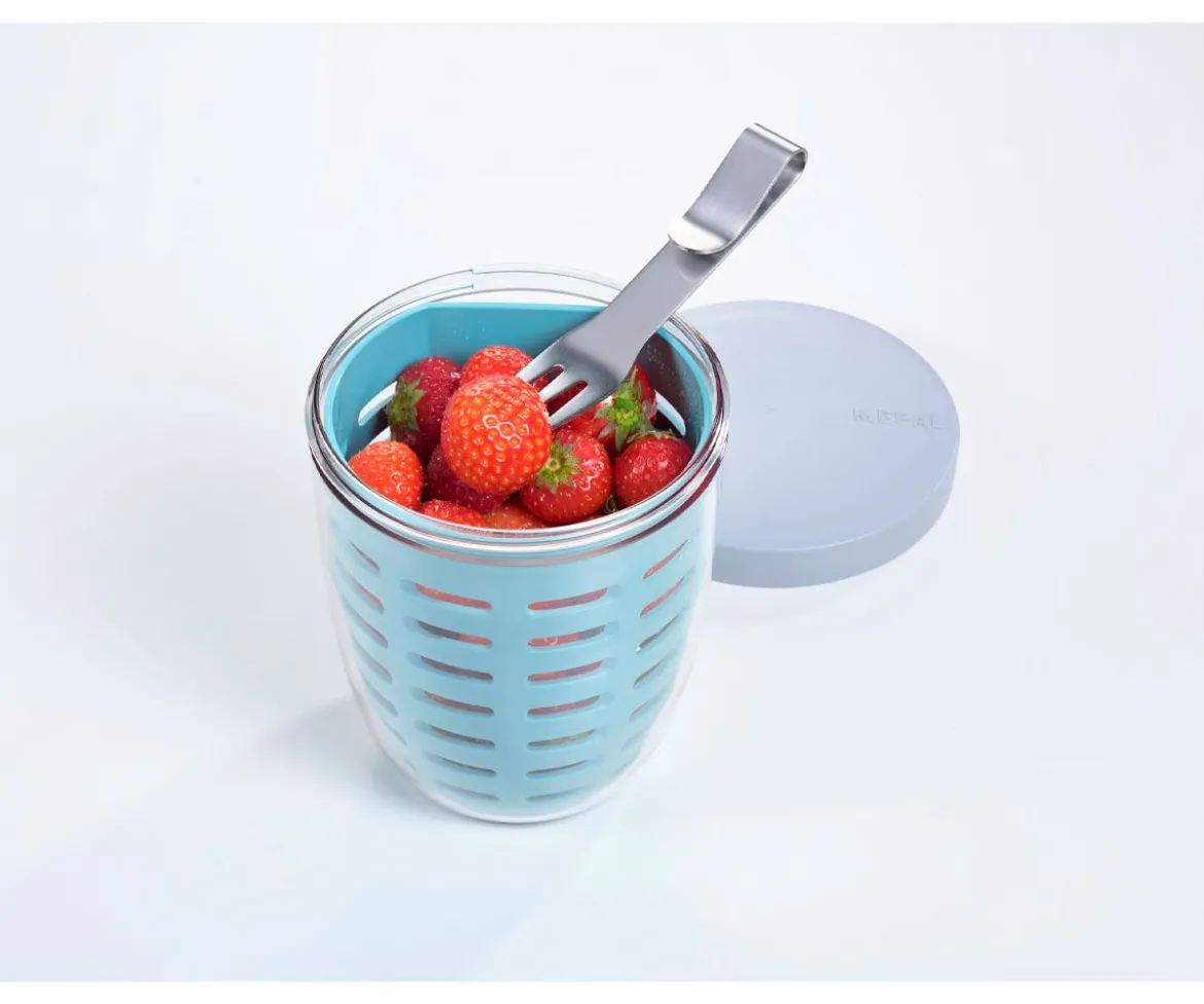 Caja Almuerzo Ellipse Fruit & Veggie Vivid Mauve