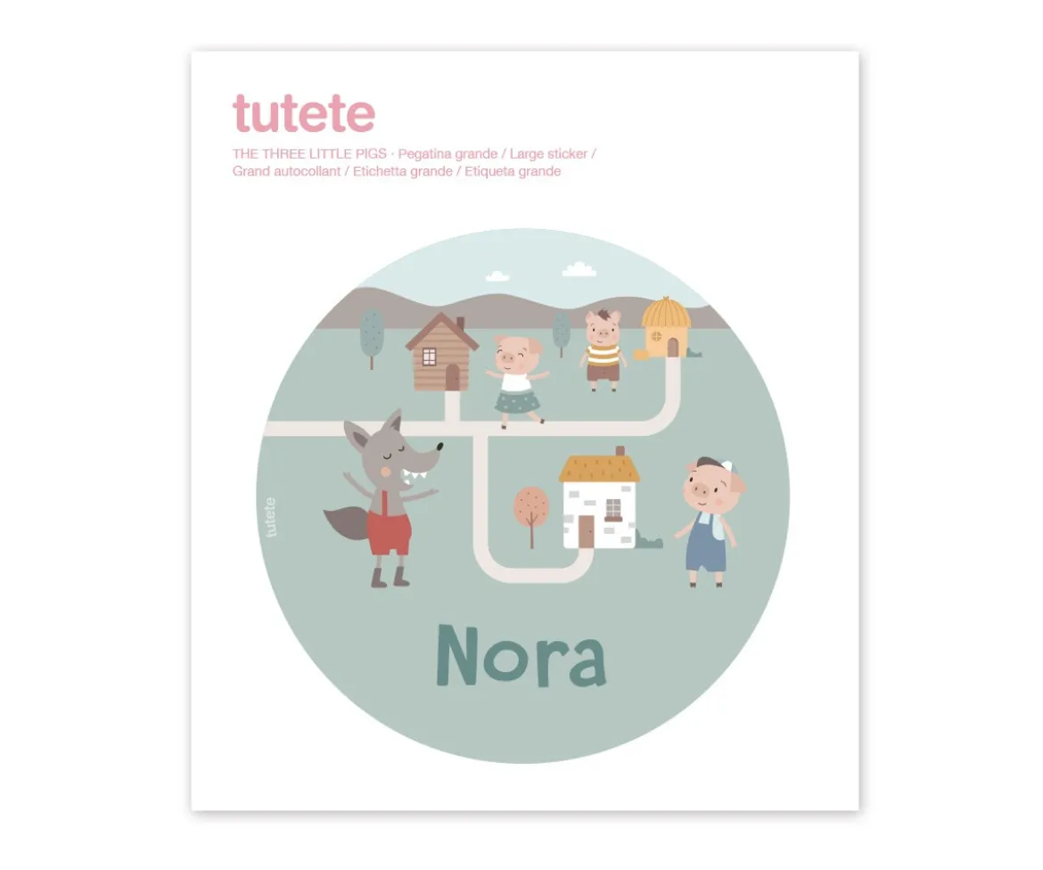 Caja Almuerzo Personalizada Bento Campus Grande Cool Mint The Three Little Pigs