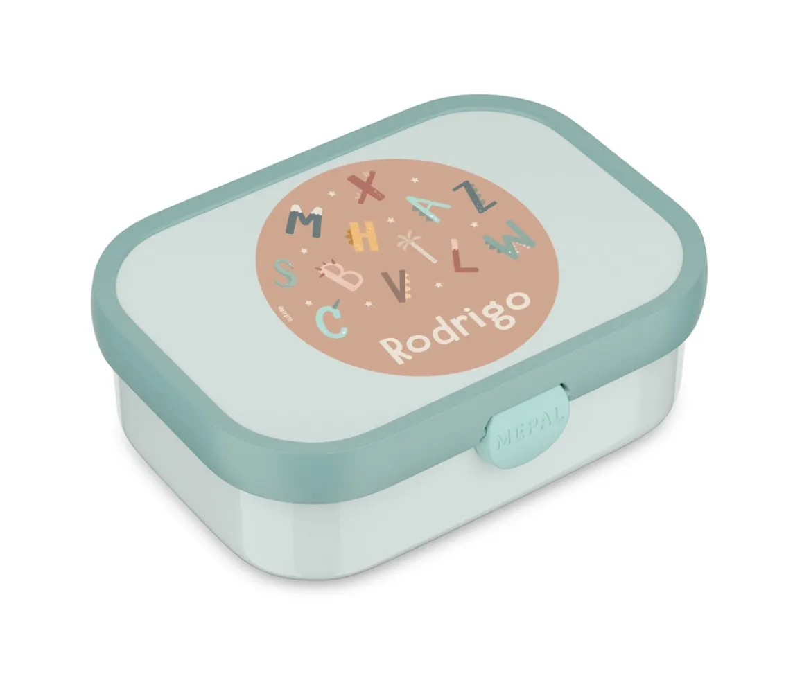 Caja Almuerzo Personalizada Midi Campus Cool Mint Funny Letters