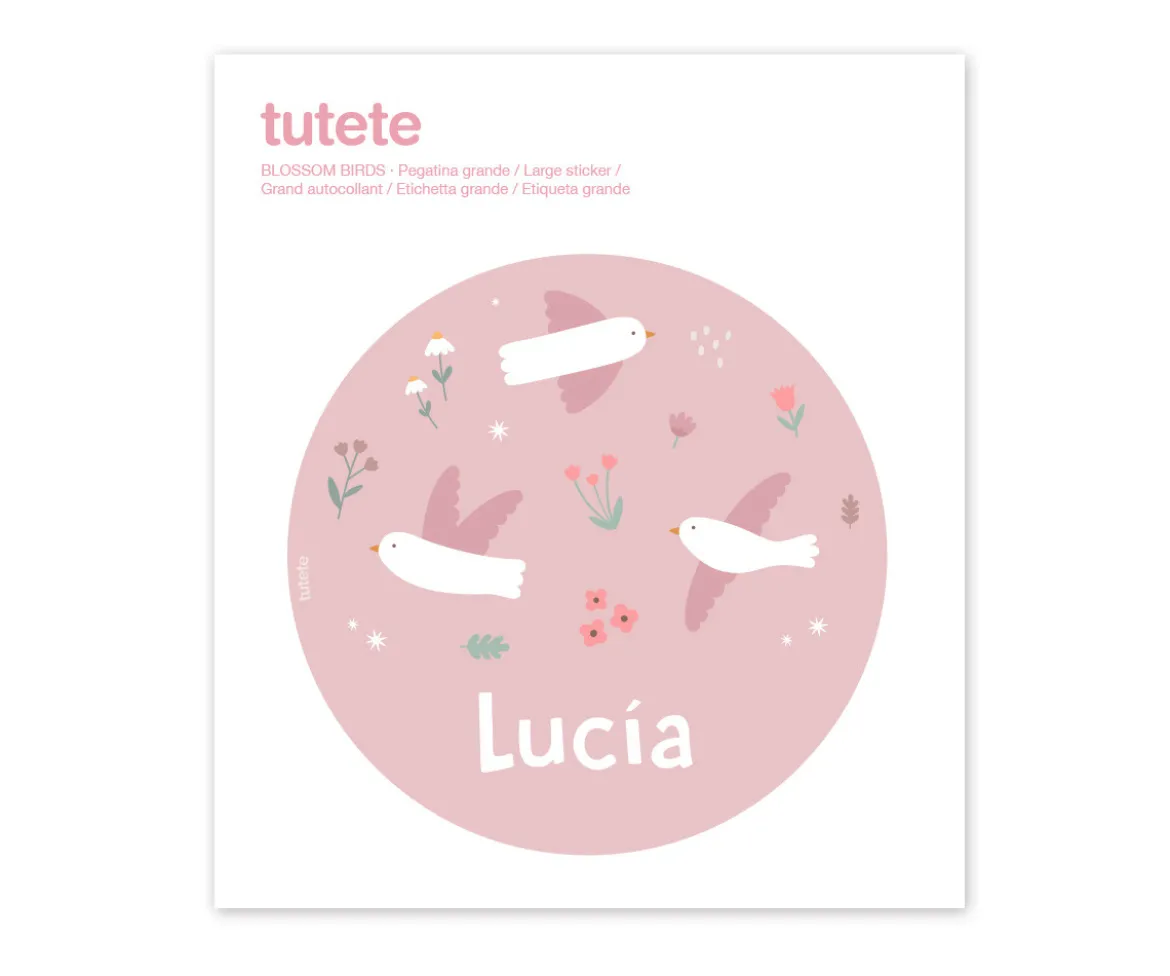 Caja Almuerzo Personalizada Midi Campus Cool Pink Blossom Birds