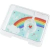 Caja Almuerzo Snack Power Pink Bandeja Rainbow 3 Compartimentos