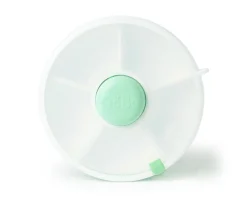 Caja Almuerzo Snack Spinner Flip, Correa de Mano y Hoja de Pegatinas Mint Green