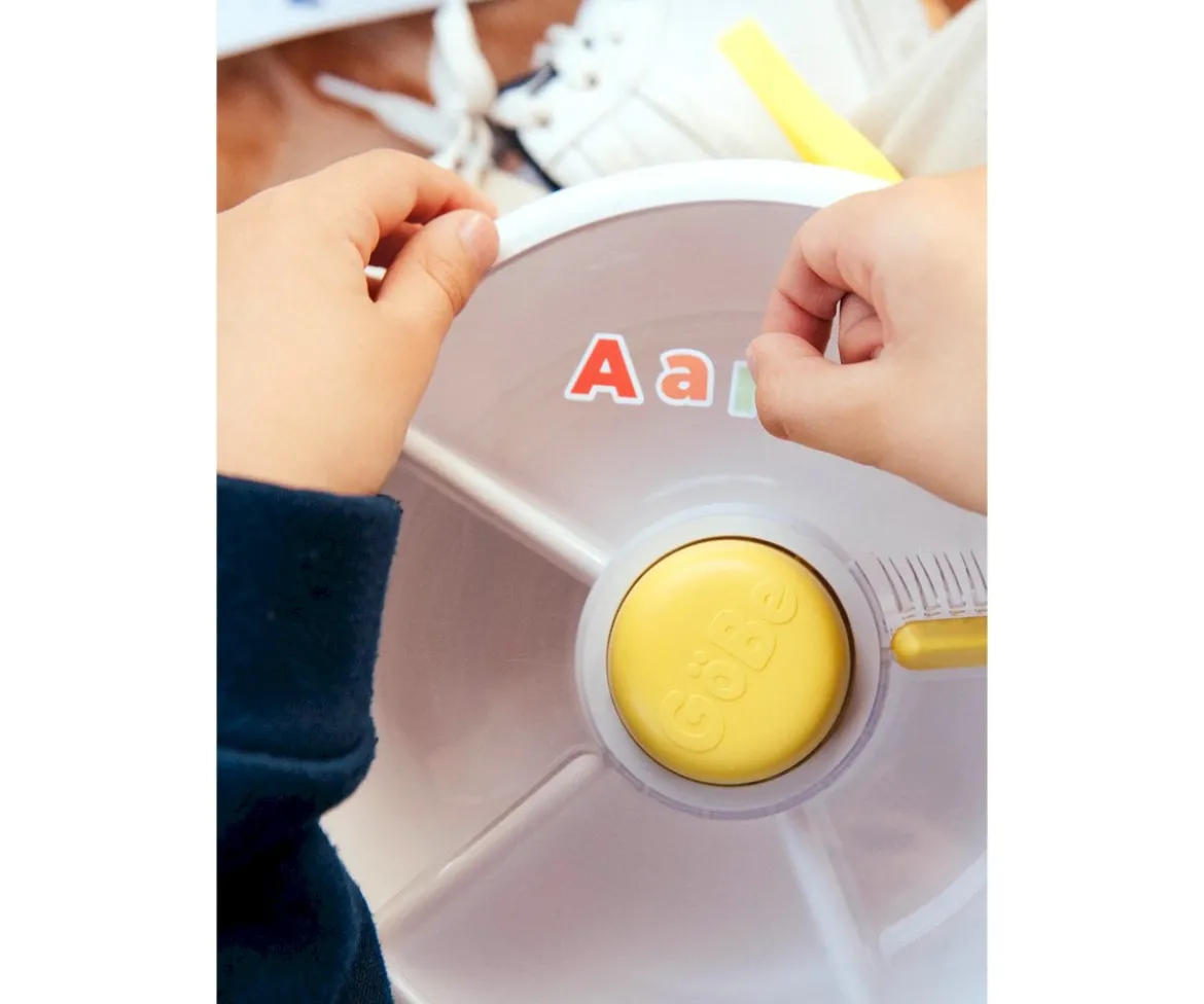 Caja Almuerzo Snack Spinner Flip, Correa de Mano y Hoja de Pegatinas Coral Pink