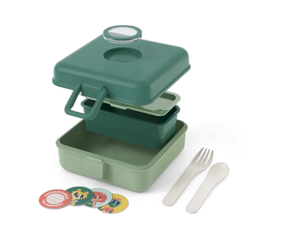 Caja Almuerzo Snacky Verde Forest
