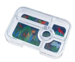 Caja Almuerzo Tapas Green Bandeja Jungla Tray 5 Compartimentos