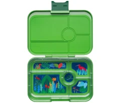 Caja Almuerzo Tapas Green Bandeja Jungla Tray 5 Compartimentos