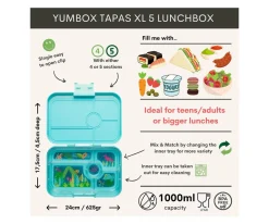 Caja Almuerzo Tapas Green Bandeja Jungla Tray 5 Compartimentos