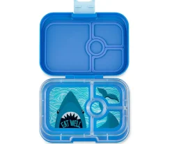 Caja Almuerzo Yumbox Panino Azul True Tiburón 4 Compartimentos