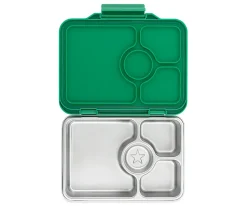 Caja Almuerzo Yumbox Pret Acero Verde 4 Compartimentos