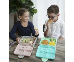 Caja Bento 2 Niveles Blue Mint Lime