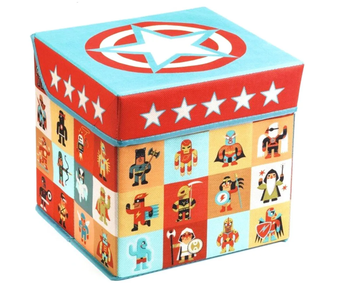 Caja de Almacenamiento Con Asiento Estrellas