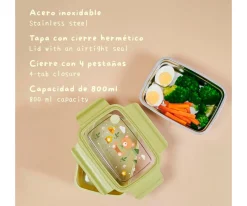 Caja de Almuerzo Acero Explorer