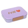 Caja de Almuerzo Compartimentos Bento Heart Lilac