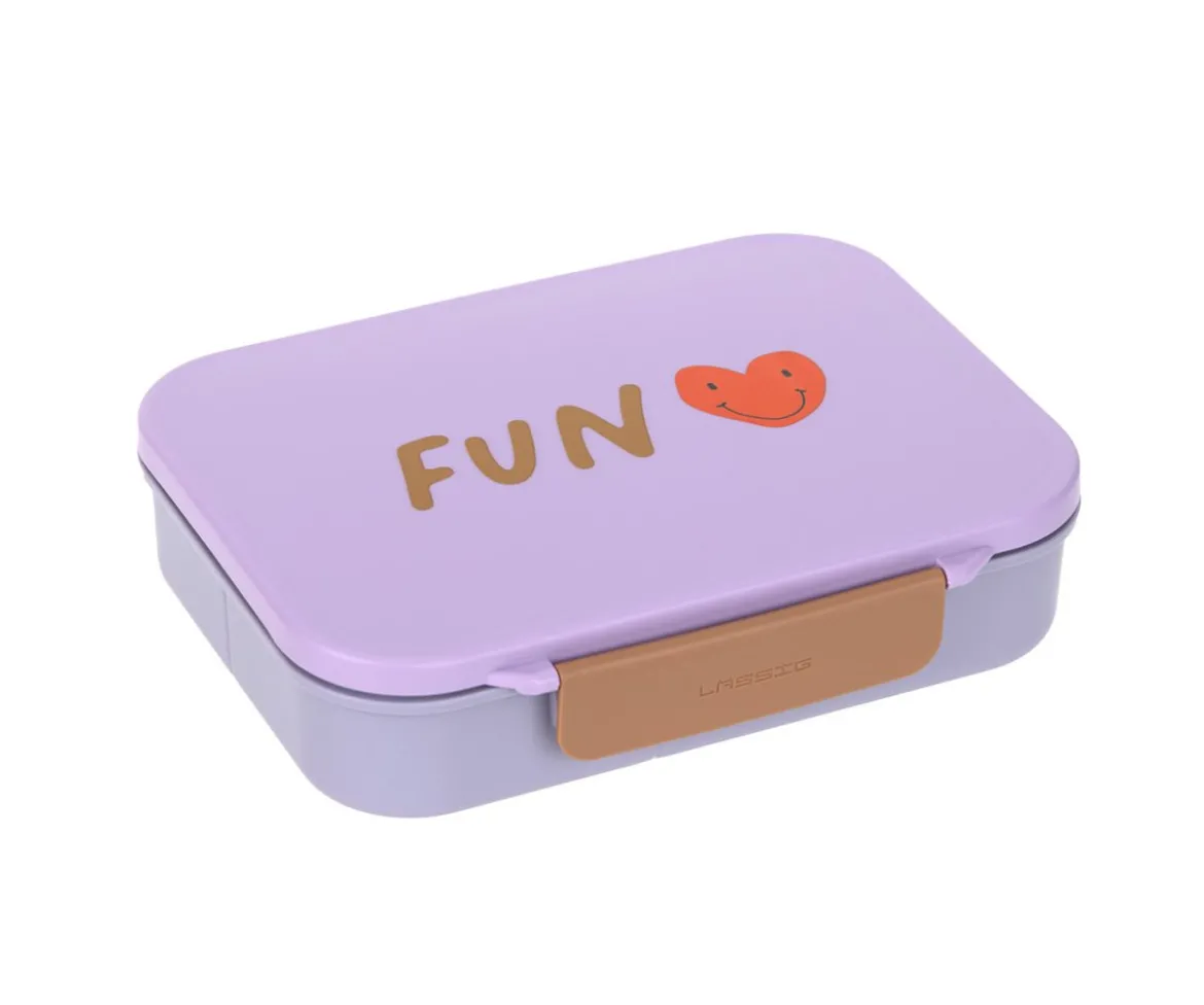 Caja de Almuerzo Compartimentos Bento Heart Lilac
