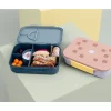Caja de Almuerzo Compartimentos Bento Pattern Party Blue/Green