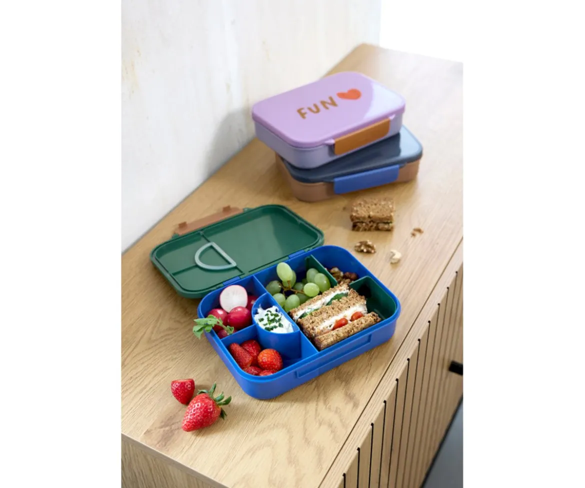Caja de Almuerzo Compartimentos Bento Rainbow Green