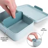 Caja de Almuerzo con Divisor Tiny Farm Blue