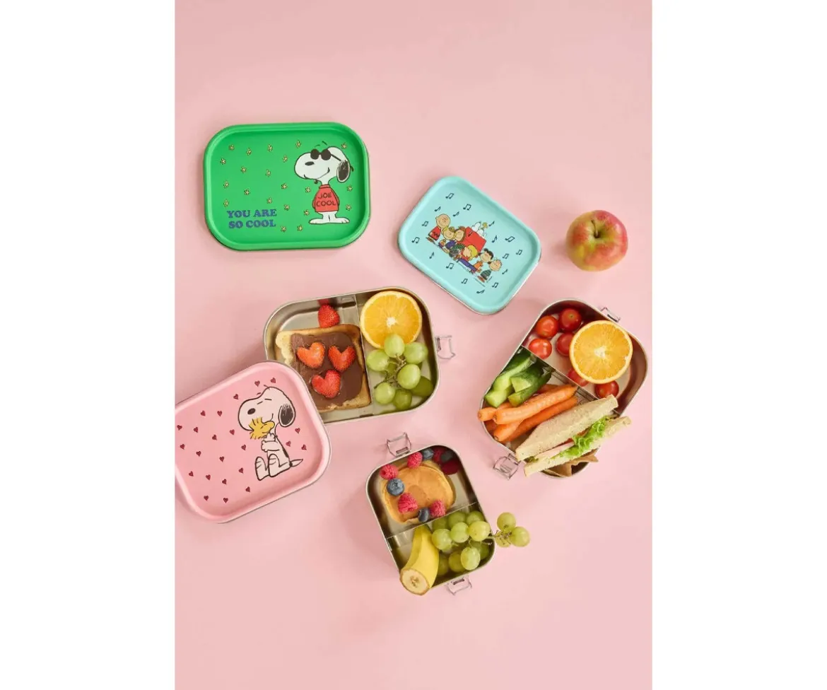 Caja de Almuerzo Grande Acero Inoxidable Snoopy Pink