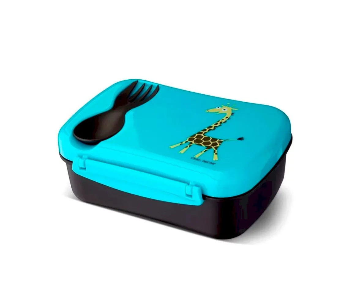 Caja de Almuerzo N'ice Box Kids Jirafa Turquoise
