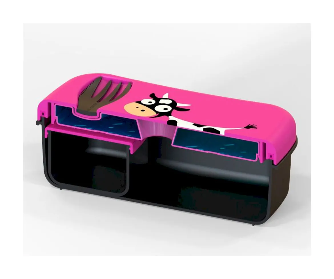 Caja de Almuerzo N'ice Box Kids Vaca Purple