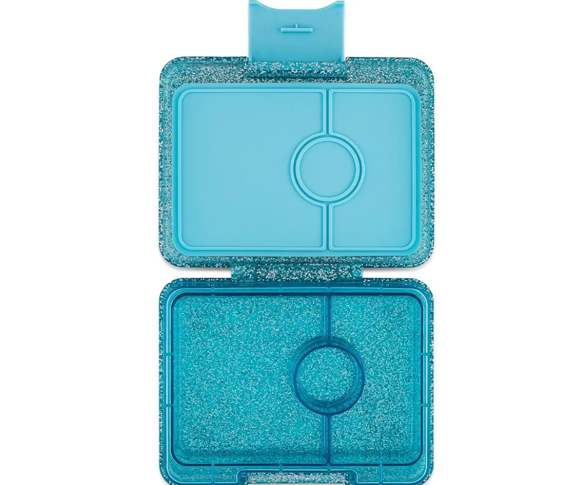 Caja de Almuerzo Snack Glitter Blue 3 Compartimentos