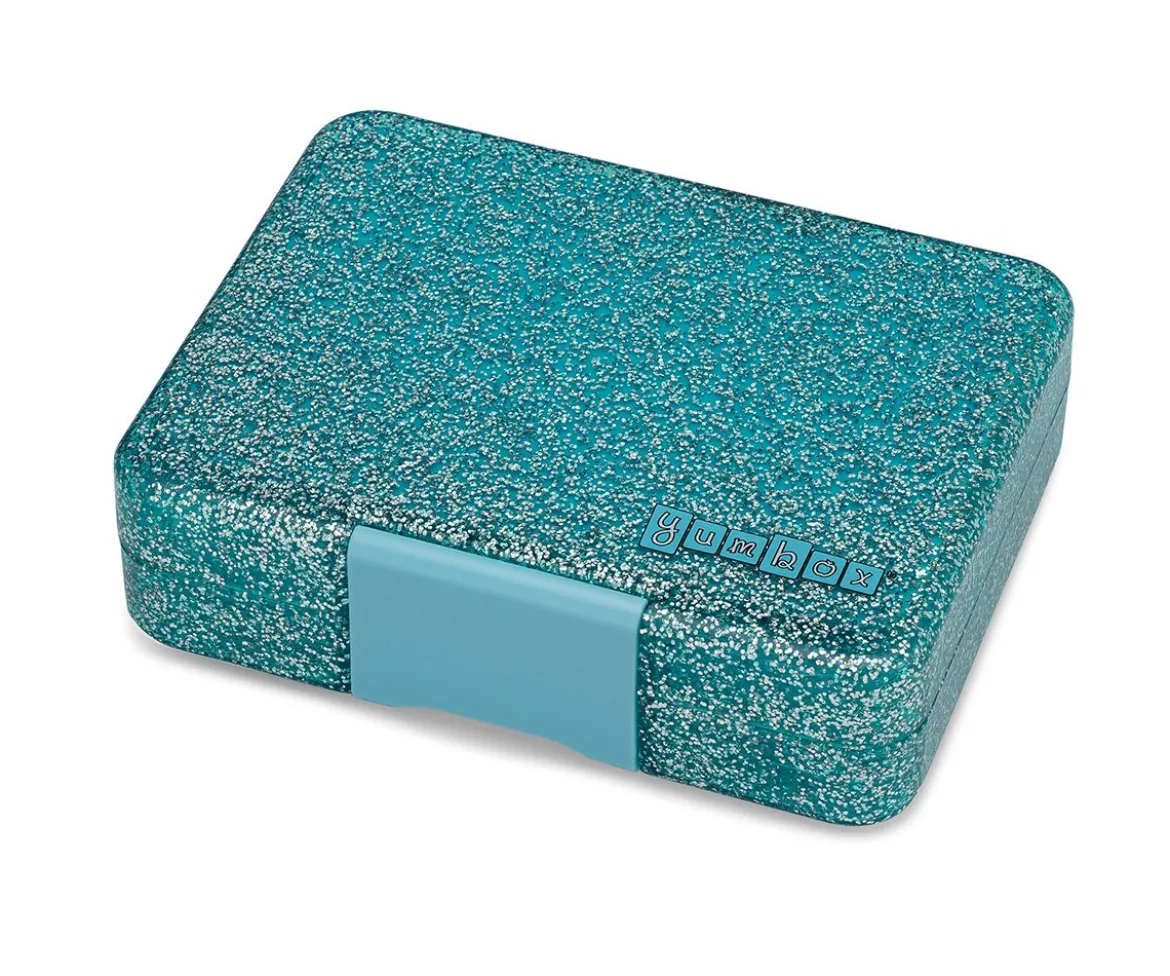 Caja de Almuerzo Snack Glitter Blue 3 Compartimentos