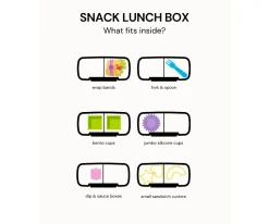 Caja de Almuerzo Snack Montiico Blue Splash 2 Compartimentos