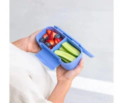 Caja de Almuerzo Snack Montiico Blue Splash 2 Compartimentos
