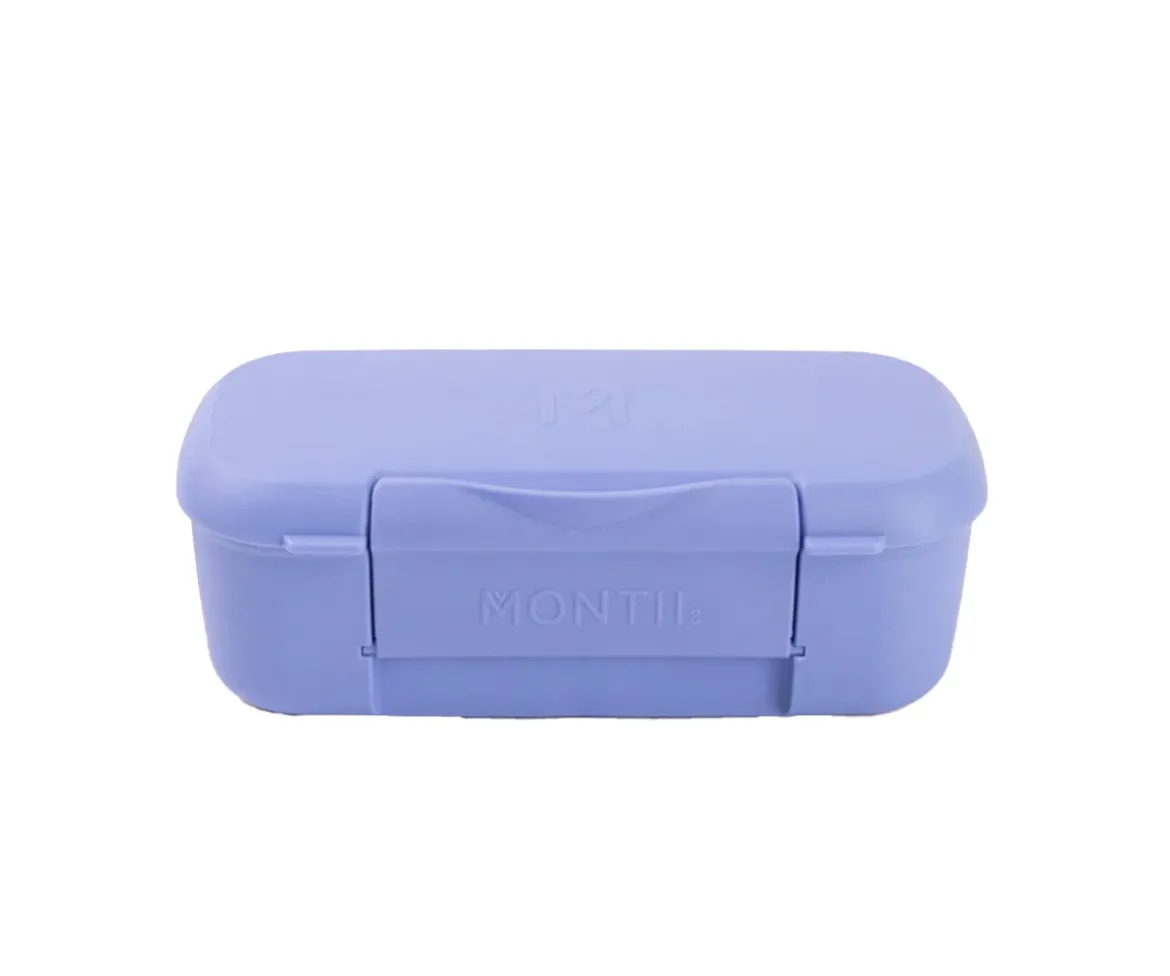 Caja de Almuerzo Snack Montiico Blue Splash 2 Compartimentos