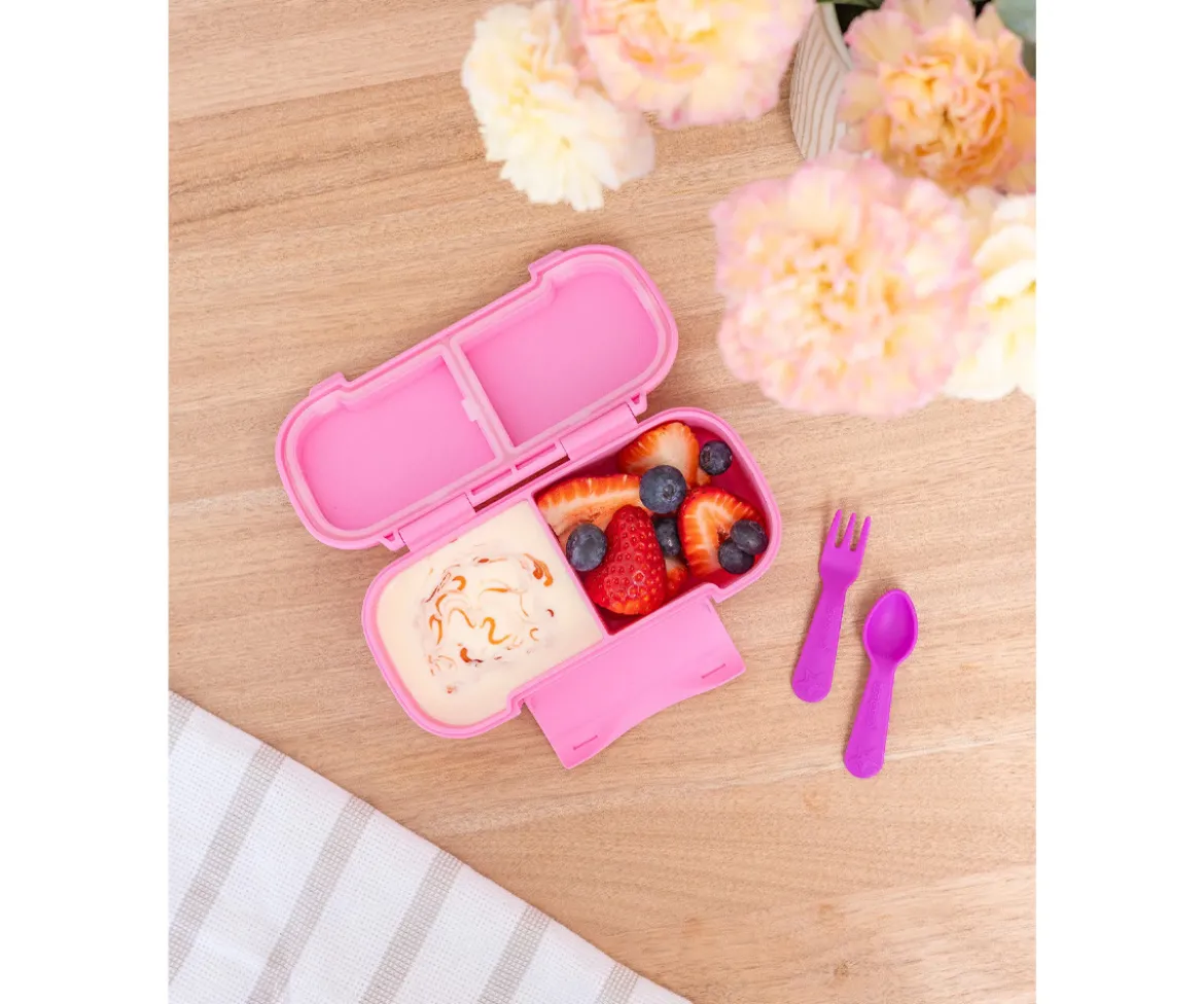 Caja de Almuerzo Snack Montiico Pink Floss 2 Compartimentos