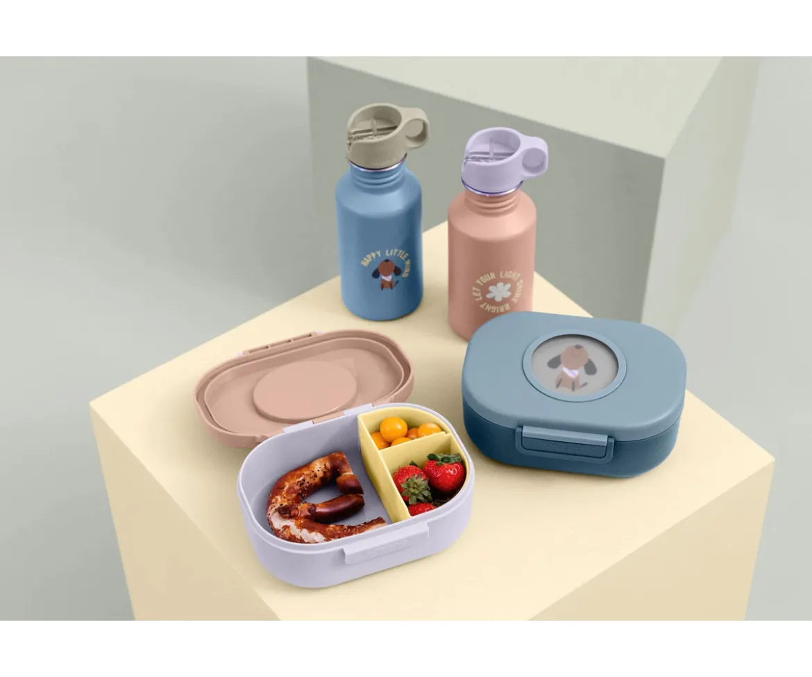 Caja de Almuerzo Style & Snack Pattern Party Blue