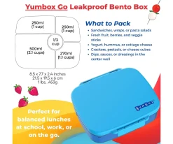 Caja de Almuerzo Yumbox GO Blue Miami 5 Compartimentos