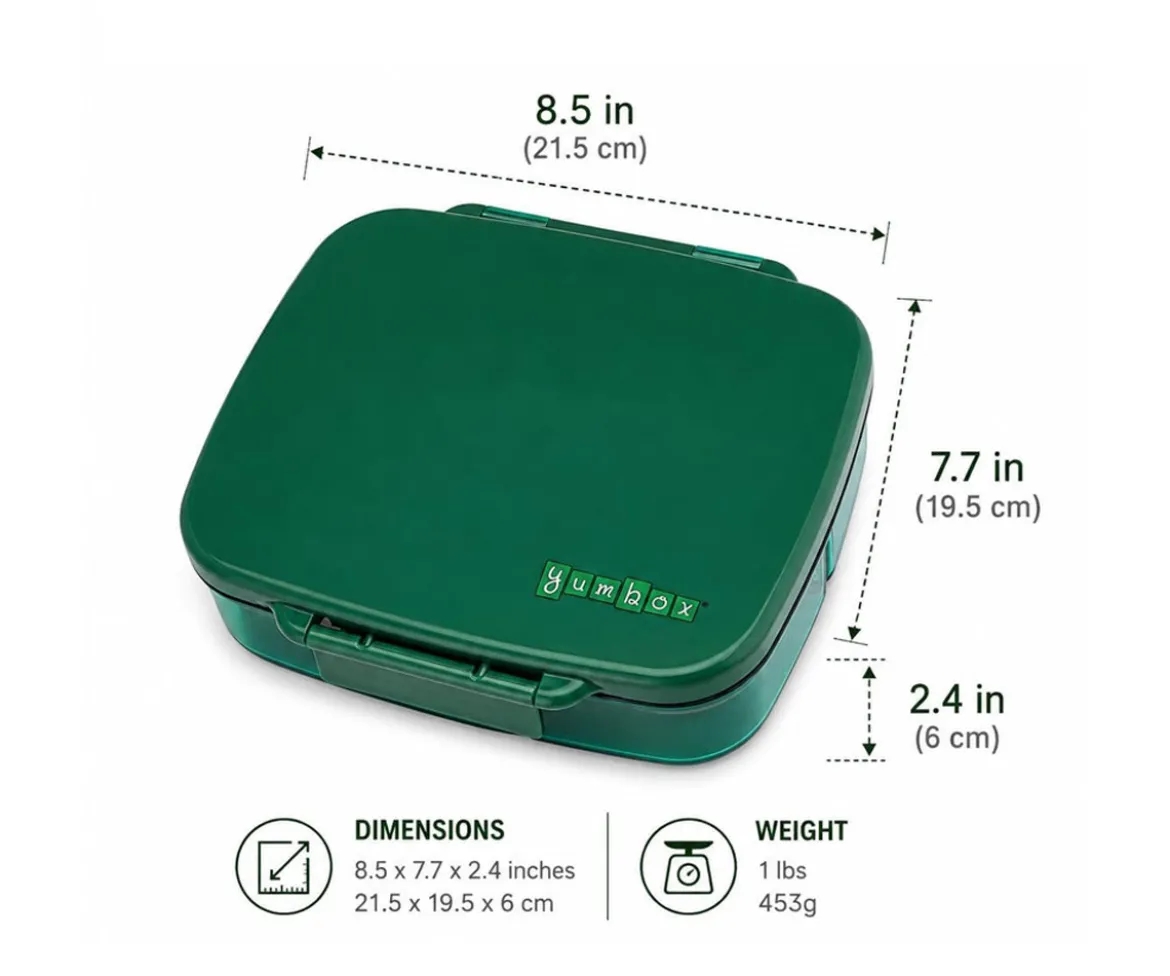 Caja de Almuerzo Yumbox GO Blue Oslo 5 Compartimentos