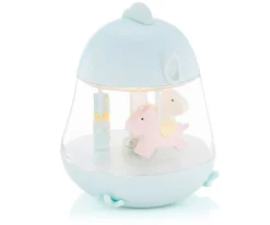 Caja de Música Carrusel con Lámpara Chicklet Azul