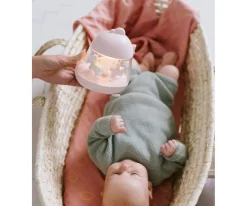 Caja de Música Carrusel con Lámpara Chicklet Rosa